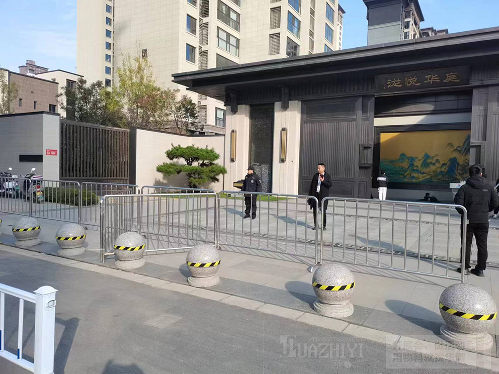 鄭州瓏悅華庭鐵馬護欄租賃講解